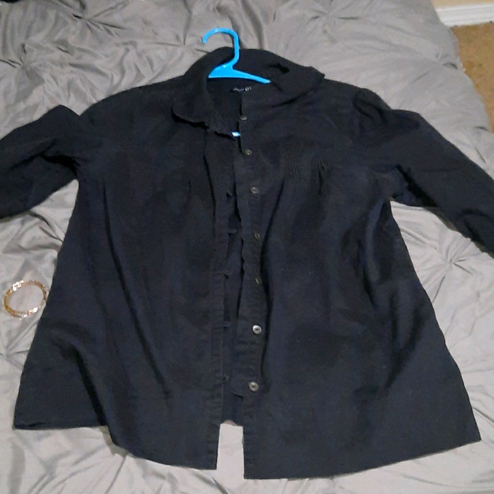 Black button up